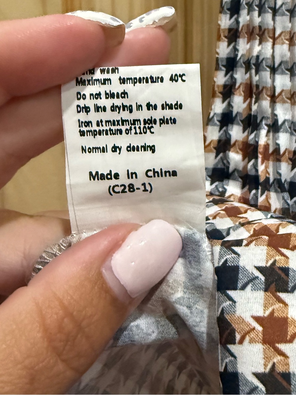 Women’s Houndstooth Maxi Skirt, Size XL - Picture 6 of 7